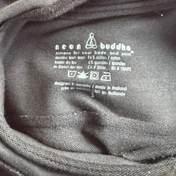 Neon Buddha Black Button-Front Yoga Jacket - Picture 6 of 6